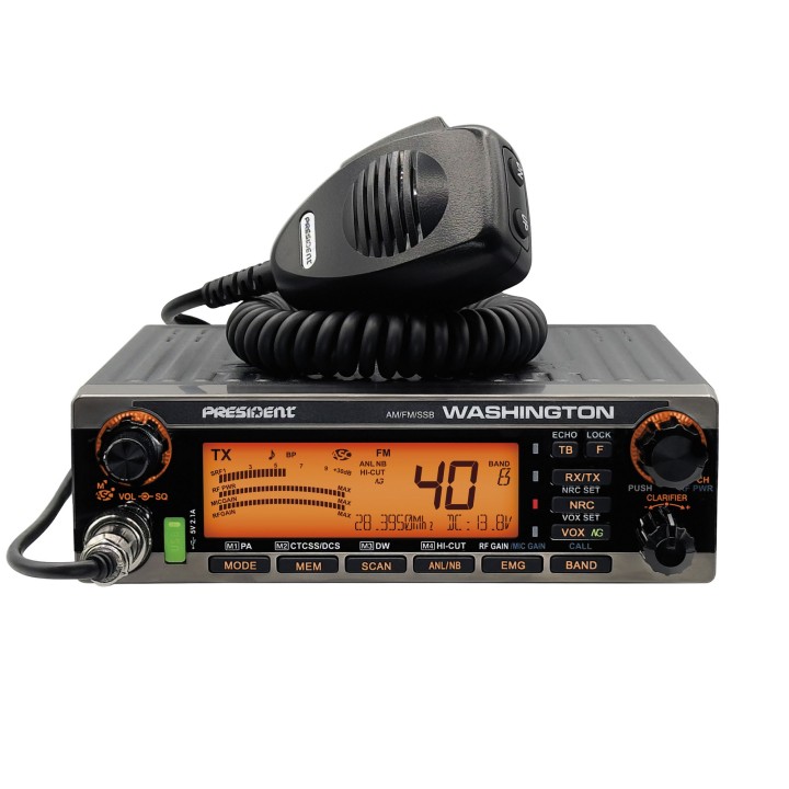 Emisora PRESIDENT WASHINGTON 24 a 29 Mhz AM / FM / BLS / BLI