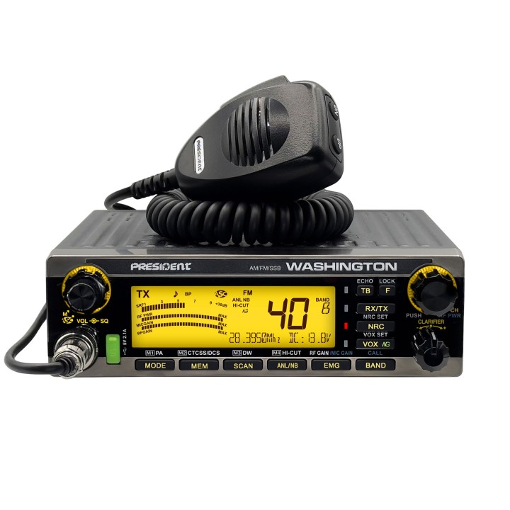 Emisora PRESIDENT WASHINGTON 24 a 29 Mhz AM / FM / BLS / BLI