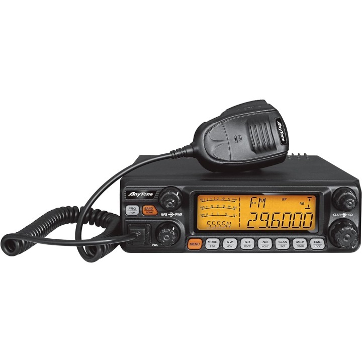 ANYTONE AT-5555N II - Emisora de 10 metros  AM/FM/SSB+RECEPCION DE 136 A 174 MHZ+CTCSS Y DCS 
