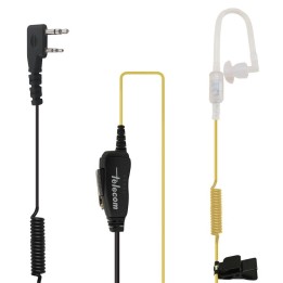 Microauricular slim tubo acústico para KENWOOD 2 pin