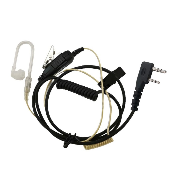Microauricular slim tubo acústico para KENWOOD 2 pin