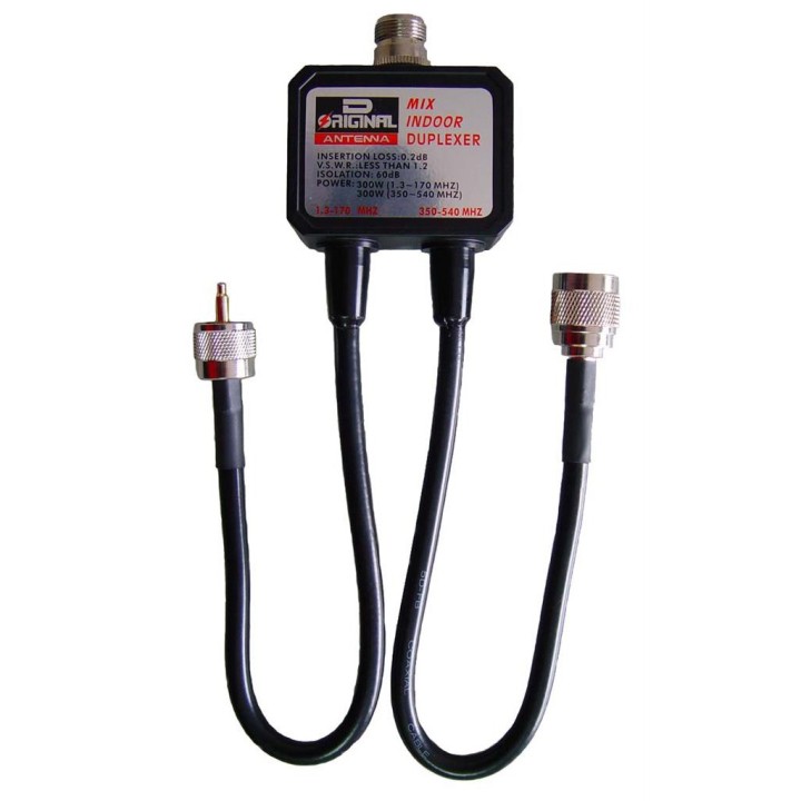 DX-CF-416-B - Duplexor 1.3-170 MHz. / 350-540 MHz., conectores tipo N/PL.