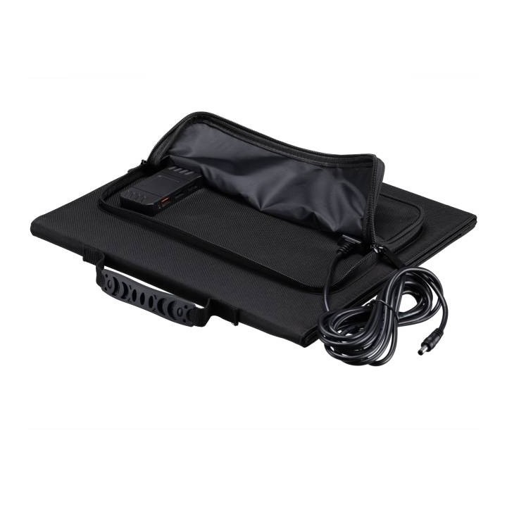 Cargador solar móvil BRESSER 40 vatios con salida USB y DC
