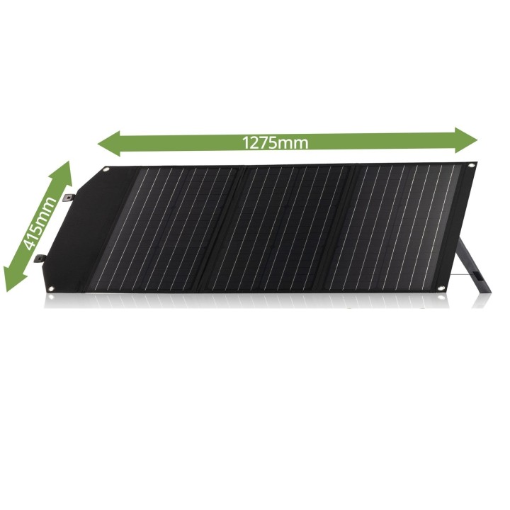 Cargador solar móvil BRESSER de 60 W con salida USB y DC