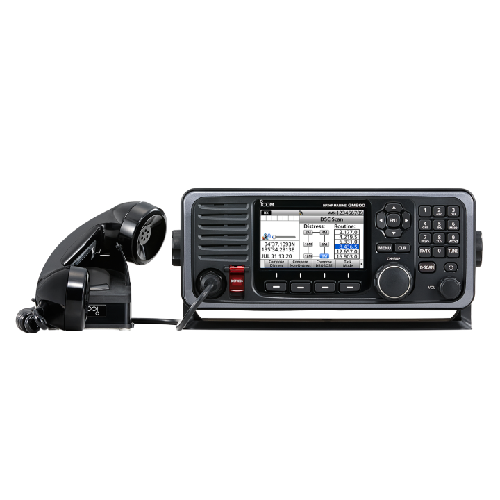 Icom GM800 Transceptor Marino E/R Fijo GMDSS MF/HF BLU con DSC CLASE A
