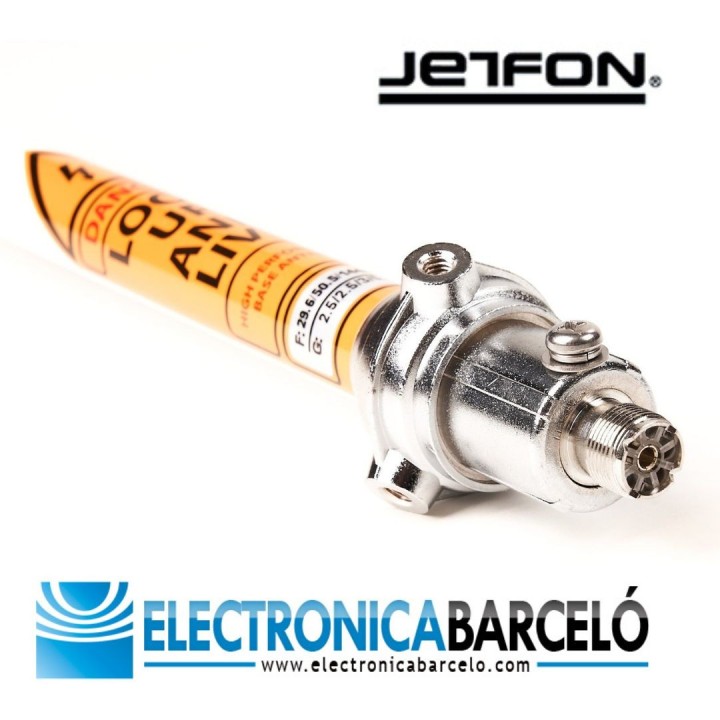 Jetfon GP4 Antena de base cuatribanda omnidireccional de fibra de vidrio