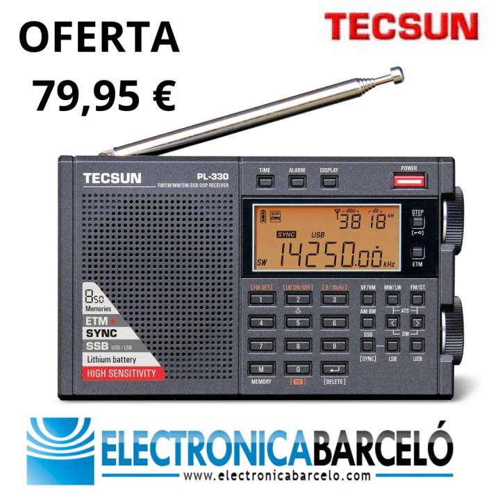 TECSUN PL-330 Receptor digital multibanda