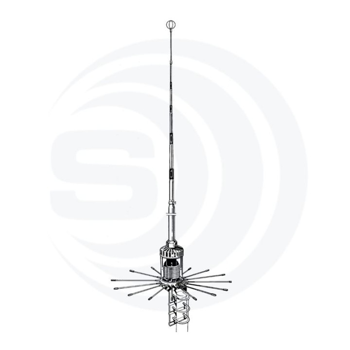 SIRIO 2016 ANTENA BASE CB 5/8 (16 Radiales Cortos)