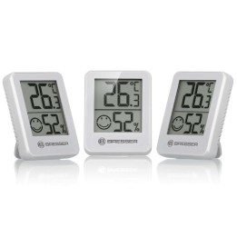Bresser ClimaTemp Hygro blanco indicador de 3 piezas
