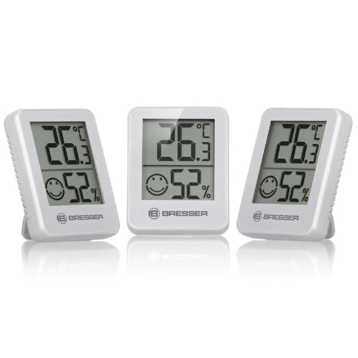 Bresser ClimaTemp Hygro blanco indicador de 3 piezas