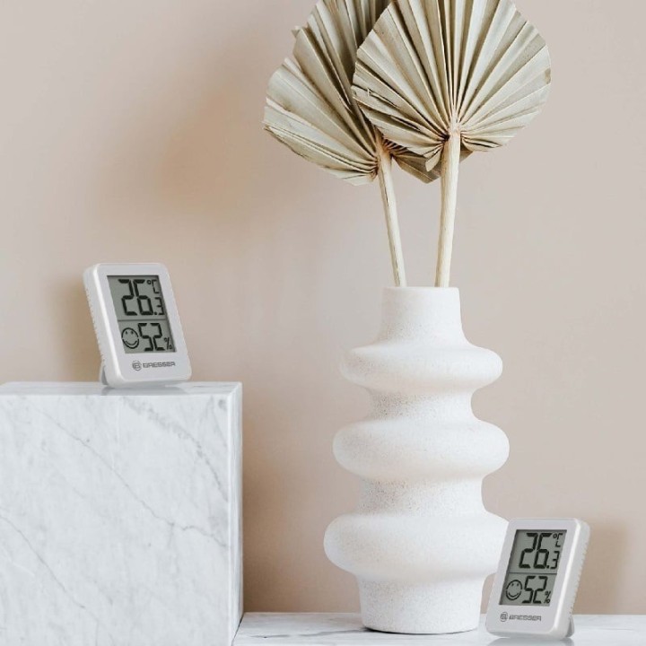 Bresser ClimaTemp Hygro blanco indicador de 3 piezas