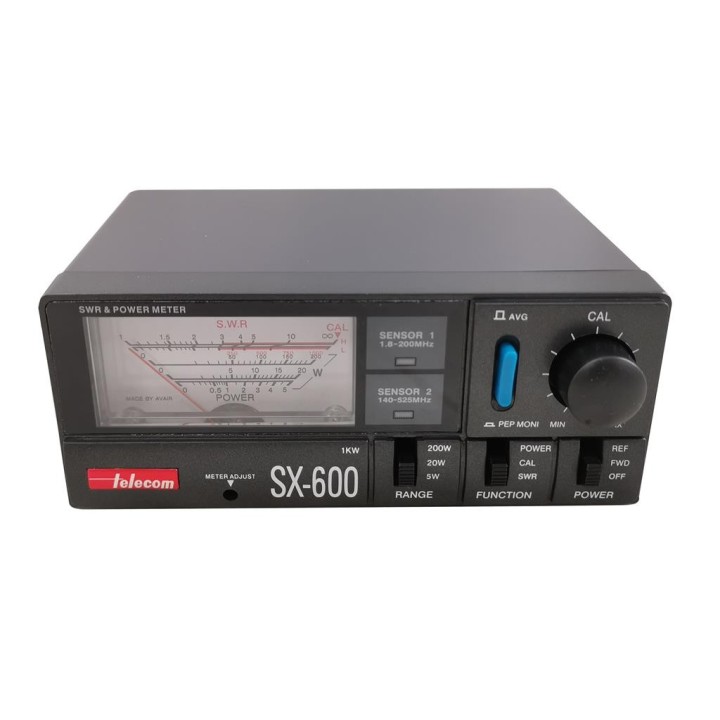 Medidor R.O.E. y watímetro. 1.8-160/140-525 MHz. TELECOM