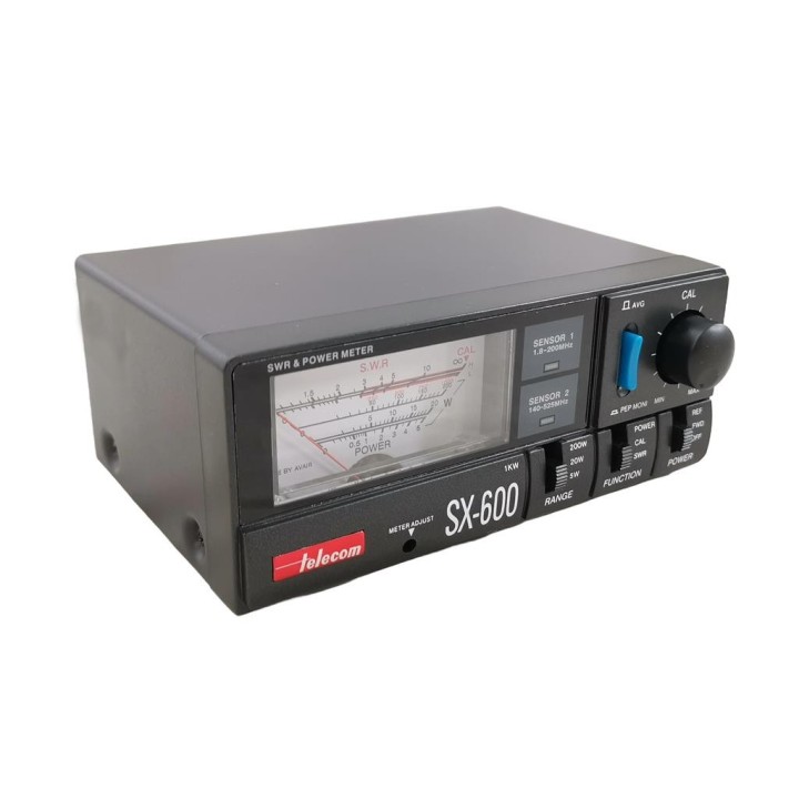 Medidor R.O.E. y watímetro. 1.8-160/140-525 MHz. TELECOM