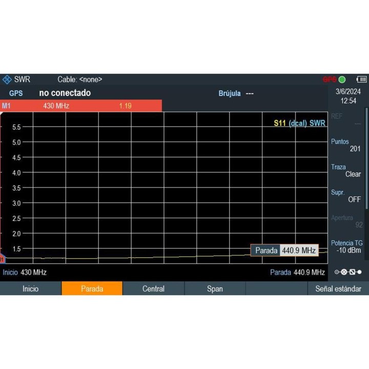 Antena portátil bibanda 144/430 MHz. DX-SRH-17-S