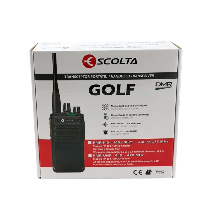 Walkie Transceptor portátil PMR446 DMR ESCOLTA GOLF