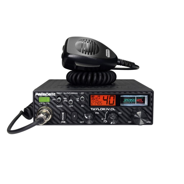 Emisora PRESIDENT TAYLOR IV CL  CB 27 MHZ 
