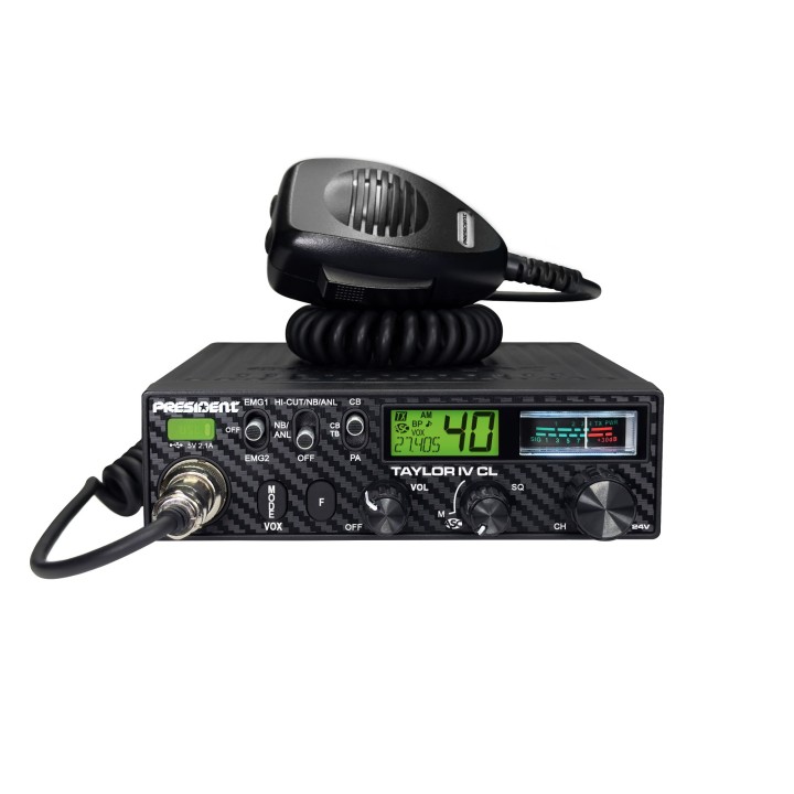 Emisora PRESIDENT TAYLOR IV CL  CB 27 MHZ 