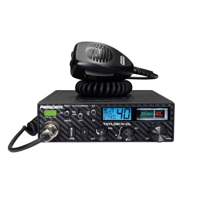Emisora PRESIDENT TAYLOR IV CL  CB 27 MHZ 