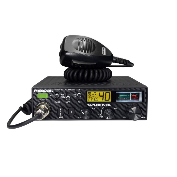 Emisora PRESIDENT TAYLOR IV CL  CB 27 MHZ 