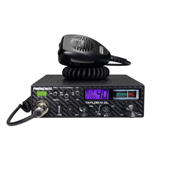 Emisora PRESIDENT TAYLOR IV CL  CB 27 MHZ 