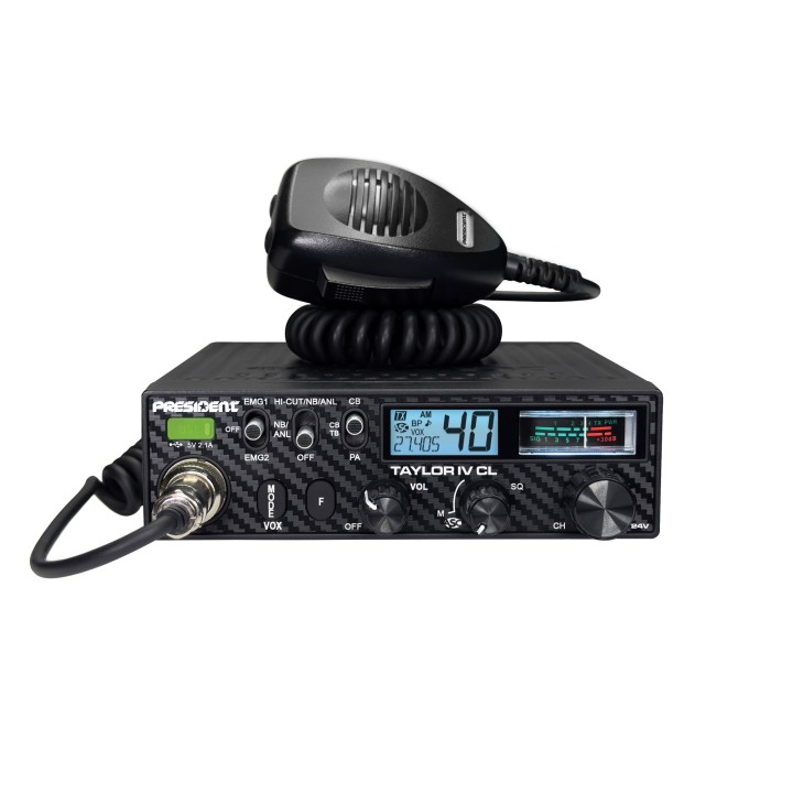 Emisora PRESIDENT TAYLOR IV CL  CB 27 MHZ 