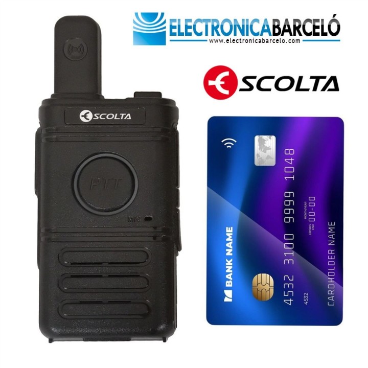 Walkie Transceptor portátil ultracompacto ESCOLTA INDIA PMR446