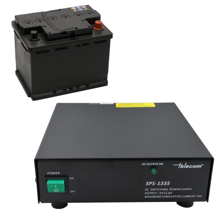 SPS-1335 Fuente de alimentación conmutada 30A con conexión para batería 12V