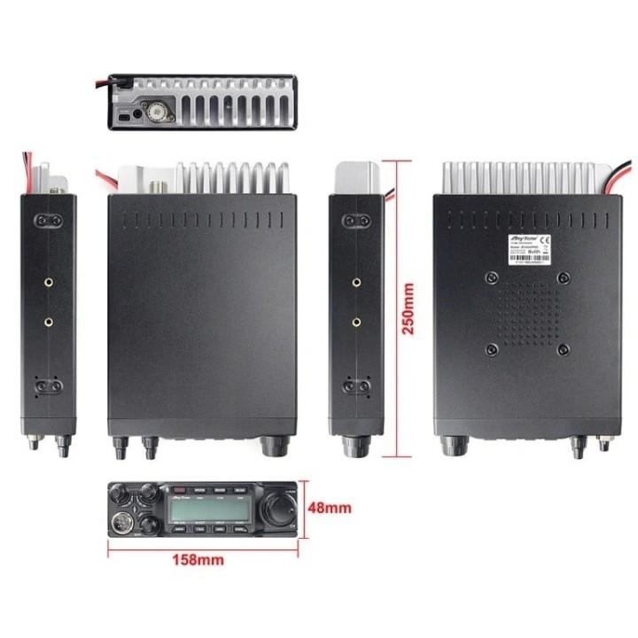 Jopix AT-6666PRO Emisora móvil 10m radioaficionados multimodo 80W
