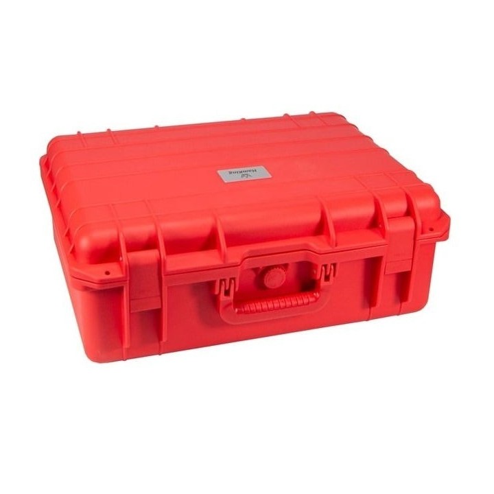 HamKing XL 6 Maleta roja resistente para 6 walkies Kenwood TK-3701D/3501 etc.
