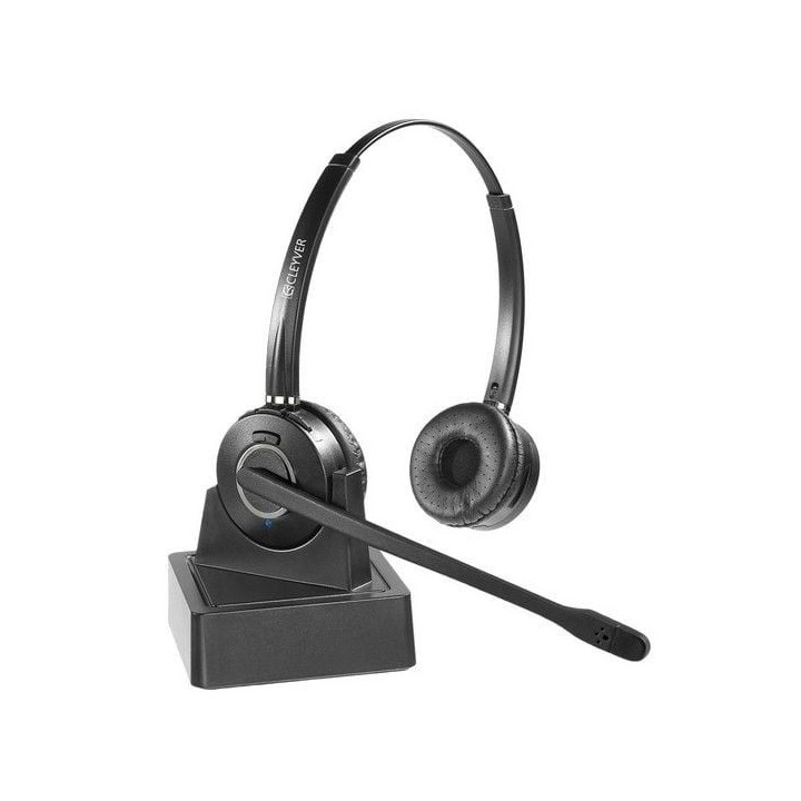 Cleyver HW15 Auricular inalámbrico DUO para teléfonos DECT