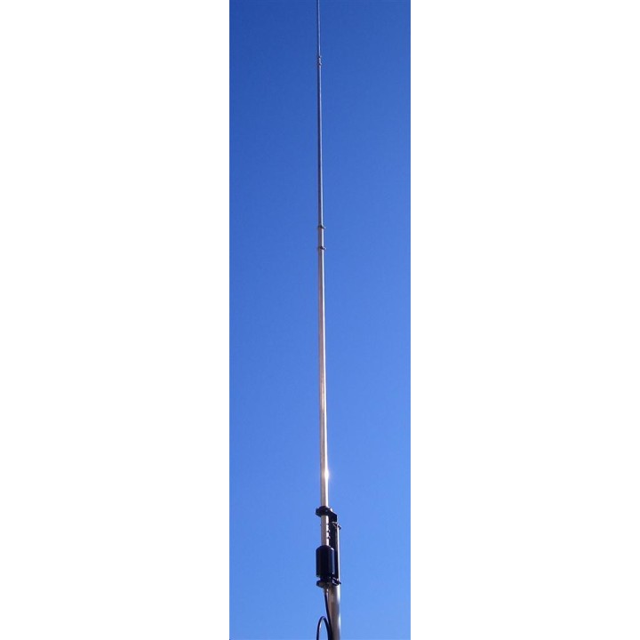 OUT-250-B - Antena vertical en aluminio de 3.5- 57 MHz., Altura: 7.13 m.