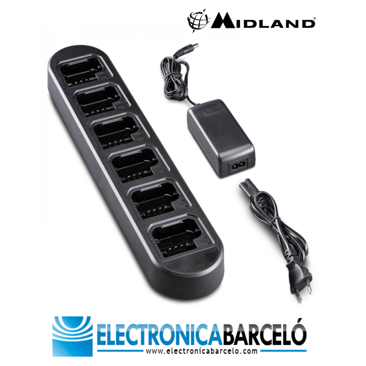 MIDLAND MULTI CA-BR180 Cargador múltiple para BR180