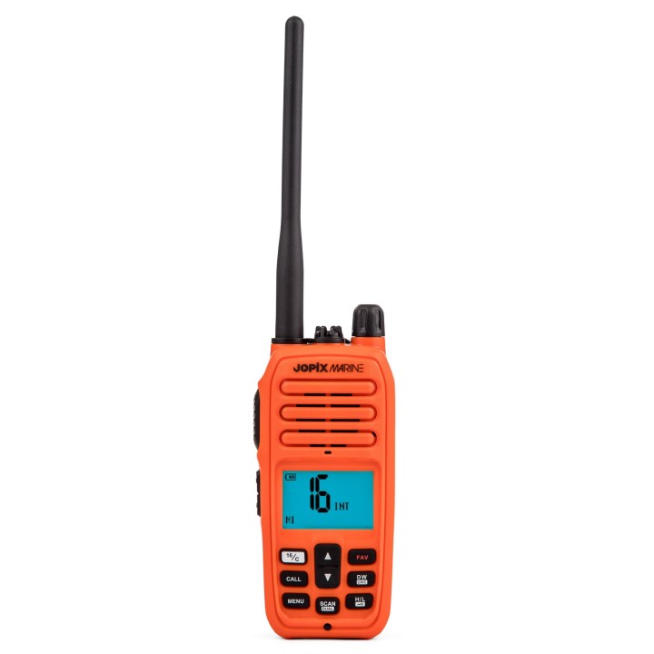 Jopix Marine 616P Naranja, Walkie marina VHF