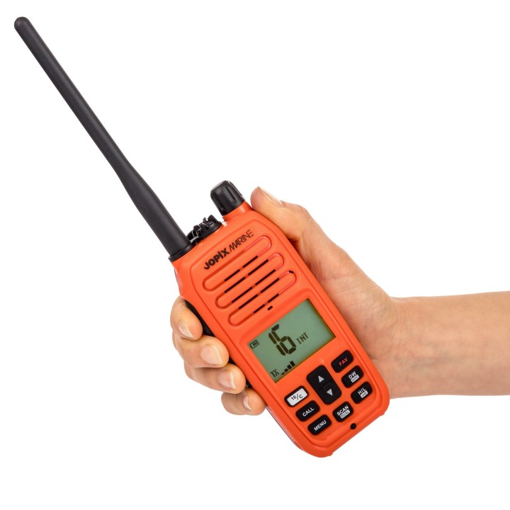 Jopix Marine 616P Naranja, Walkie marina VHF