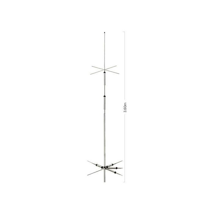 CP-5HS - ANTENA BASE VERTICAL 5 BANDAS DIAMOND  ORIGINAL
