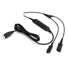 Cable Cleyver Y USB-QD para Poly/Plantronics
