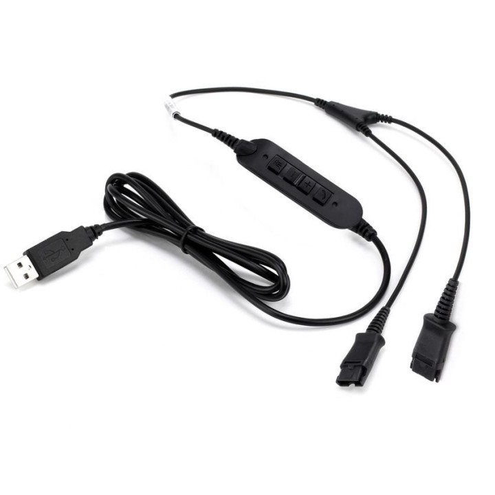 Cable Cleyver Y USB-QD para Poly/Plantronics
