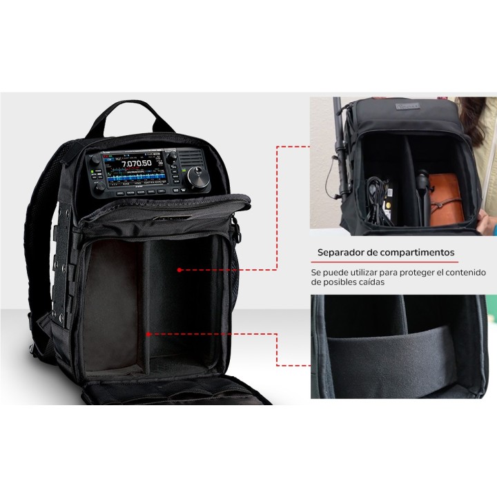 ICOM LC-192 Mochila multifunciones de transporte para emisora IC-705
