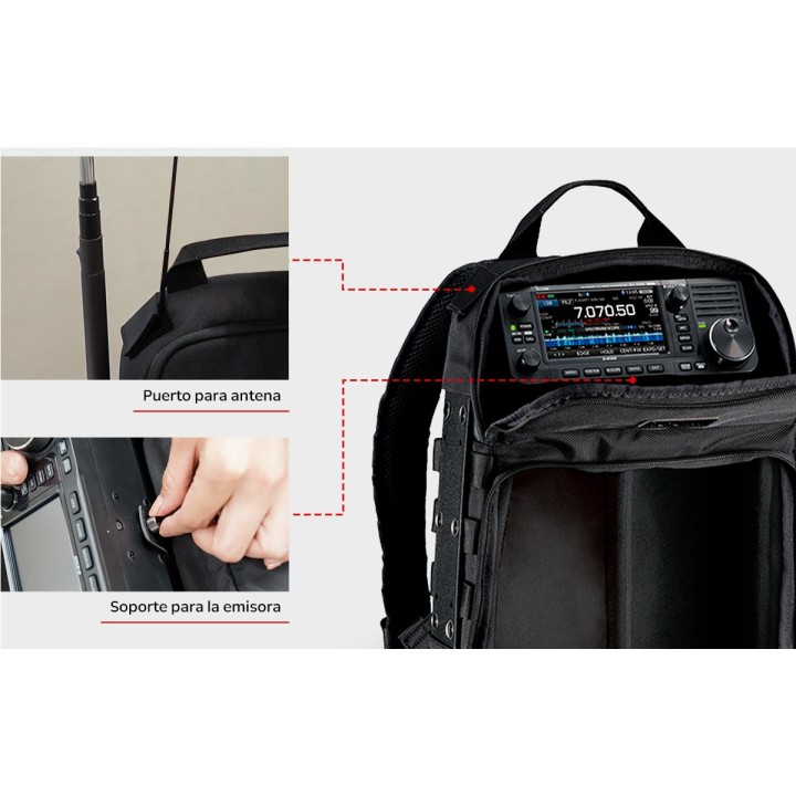 ICOM LC-192 Mochila multifunciones de transporte para emisora IC-705