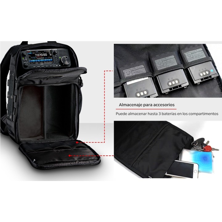 ICOM LC-192 Mochila multifunciones de transporte para emisora IC-705