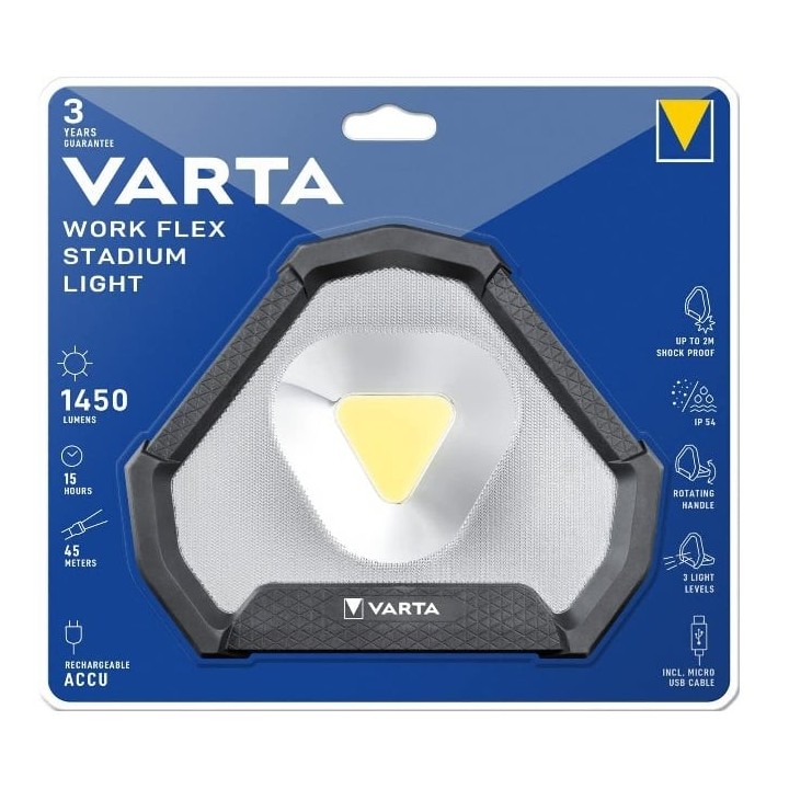 Foco LED VARTA Work Flex Stadium con batería