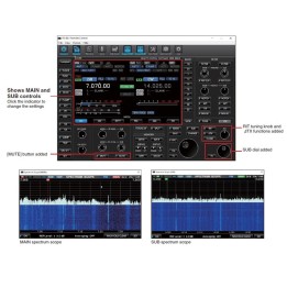 ICOM RS-BA1 Version2 Software de control remoto Dualwatch más avanzado