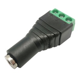 Conector hembra 3.5 mm stereo con terminales