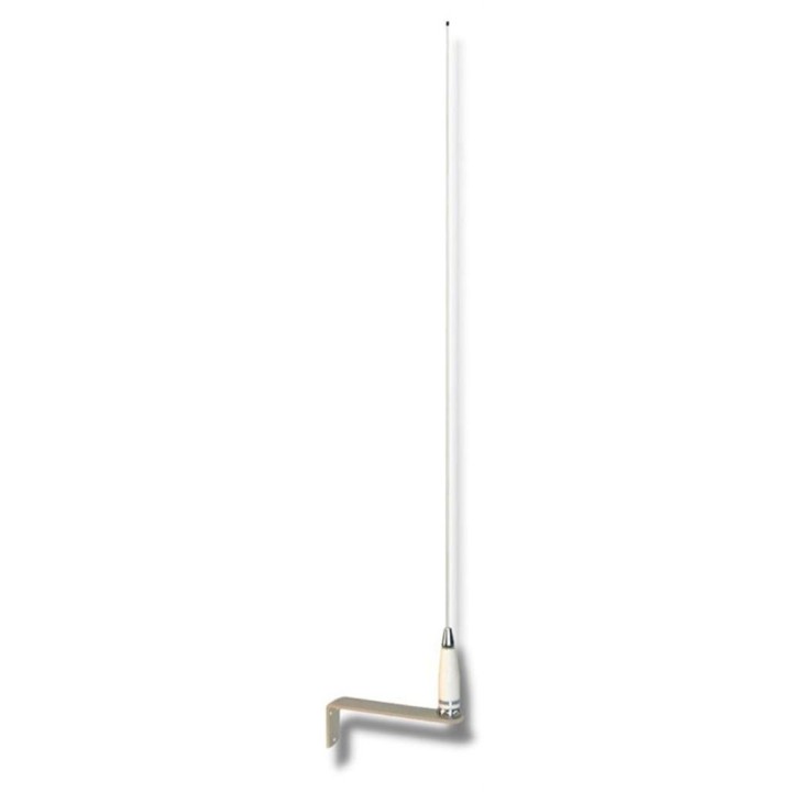 DX-KN-32 - ANTENA VHF MARINA, VERTICAL EN ACERO INOX, 156-162 MHZ., CON ESCUADRA.