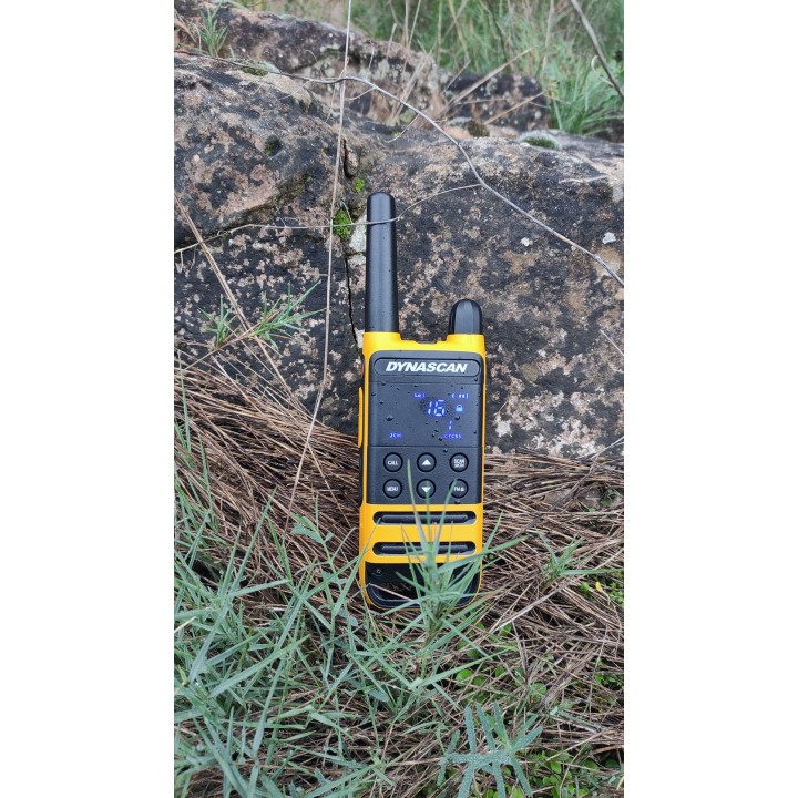 Dynascan P19 Pareja Walkies PMR-446 uso libre con estuche