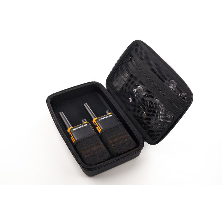 Dynascan P19 Pareja Walkies PMR-446 uso libre con estuche