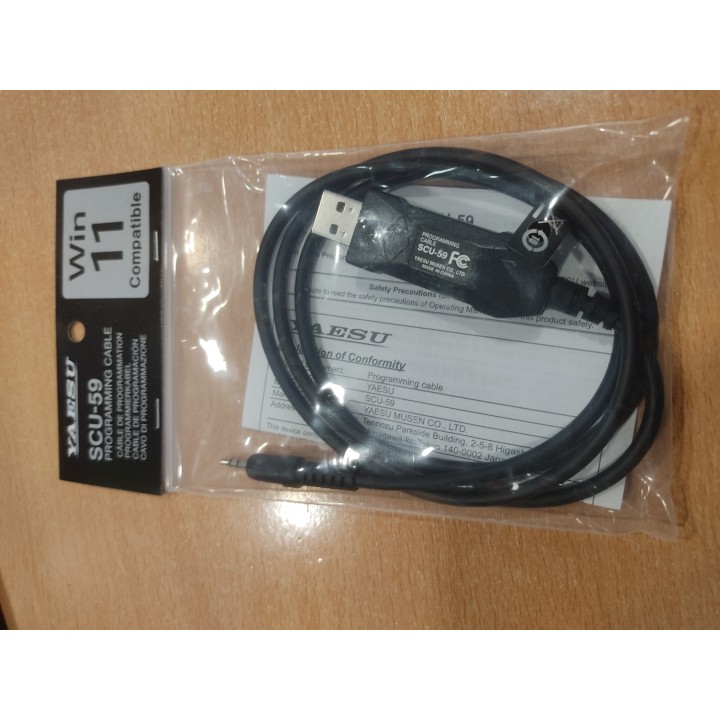 YAESU SCU-59 (SCU-35) CABLE DE PROGRAMACIÓN FT-4X, FT-65 Y OTROS
