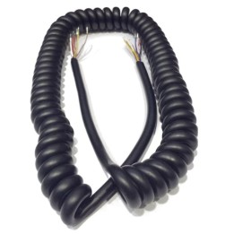 Cable de micrófono rizado C8 cables pelados
