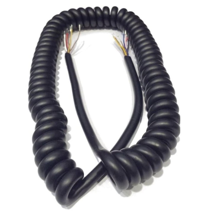 Cable de micrófono rizado C8 cables pelados