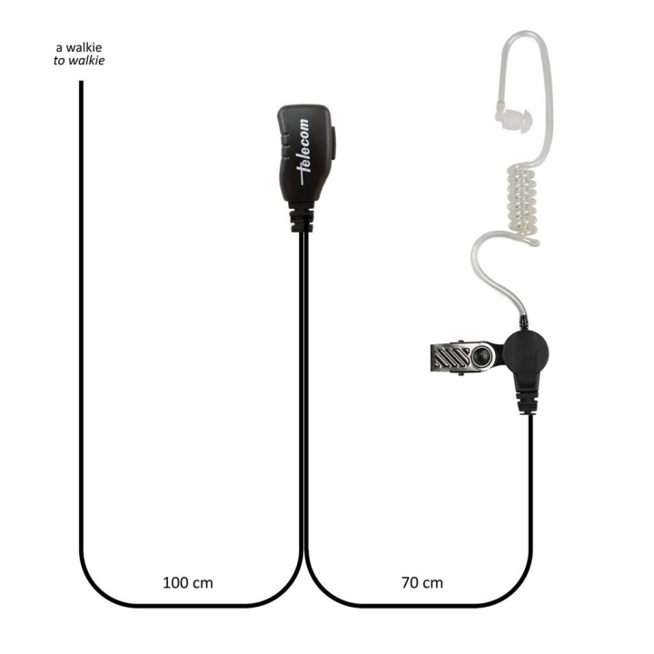SARI-MAT-STP-8000 - Micro-auricular tubular para SEPURA STP8000 / STP9000 / SC-20 / SC-21